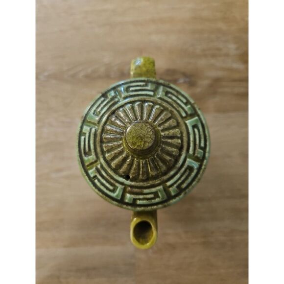 Vintage Royal Sealy Made in Japan‎ Green Tea Pot Greek Key Mid Century - Picture 2 of 6